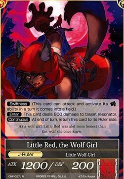 Little Red Riding Hood // Little Red, the Wolf Girl Card Back