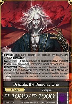 Alucard, the Dark Noble // Dracula, the Demonic One Parte Posterior