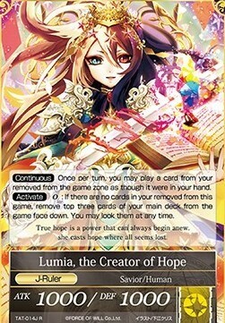 Sacred Princess of Guidance // Lumia, the Creator of Hope Card Back