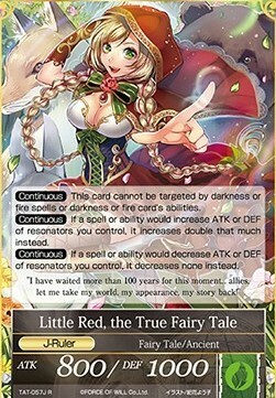 Crimson Girl in the Sky // Little Red, the True Fairy Tale Card Back