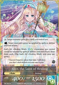 Alice, the Girl in the Looking Glass // Alice, the Saint of Healing Card Back