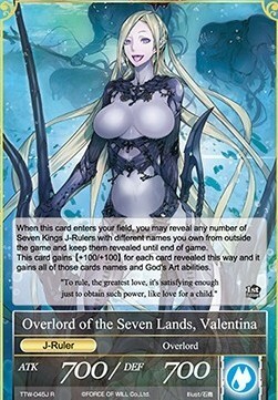 Valentina, Plotting Lord of the Seas // Overlord of the Seven Lands, Valentina Card Back