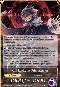 Gill Lapis, Conquistatore della Luna Nera // Gill Lapis, il Primogenitore Card Back