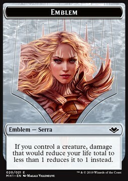 Elemental // Serra the Benevolent Emblem Card Back
