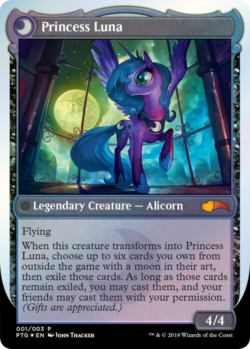 Nightmare Moon // Princess Luna Card Back
