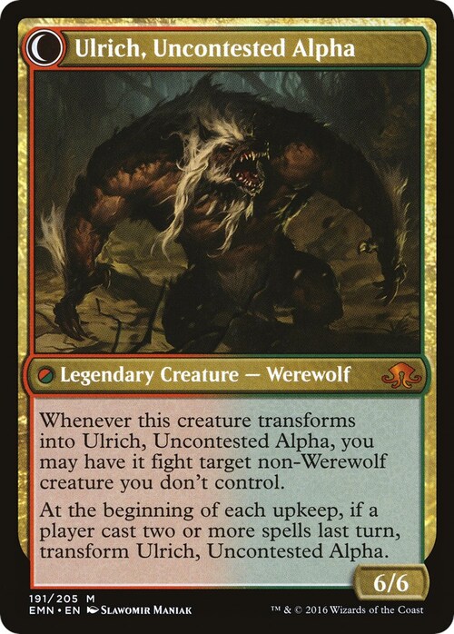 Ulrich of the Krallenhorde // Ulrich, Uncontested Alpha Card Back