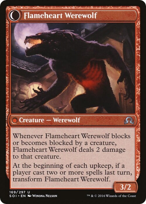 Kessig Forgemaster // Flameheart Werewolf Card Back