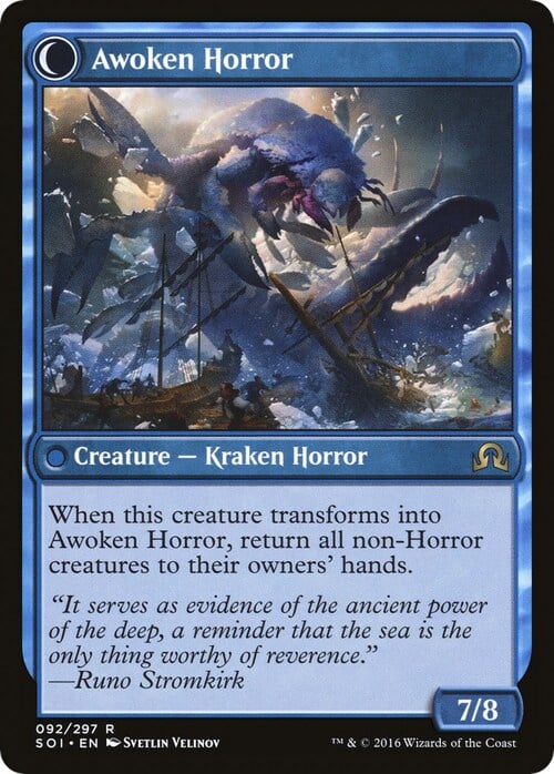 Thing in the Ice // Awoken Horror Card Back