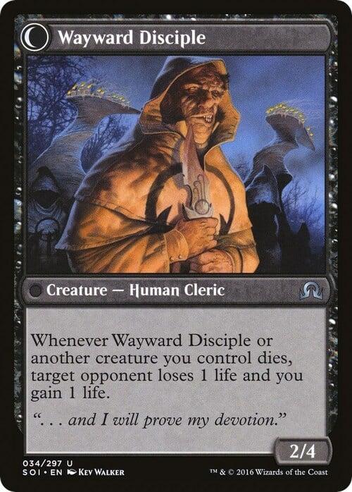 Pious Evangel // Wayward Disciple Card Back