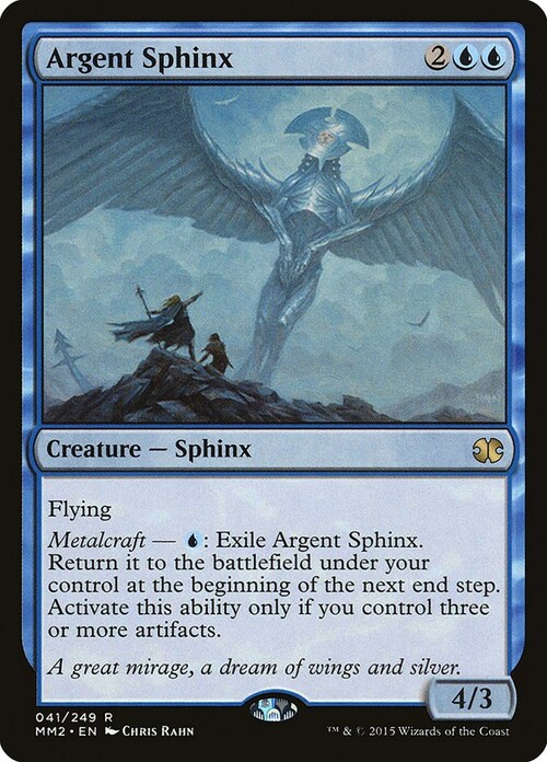 Argent Sphinx Card Front