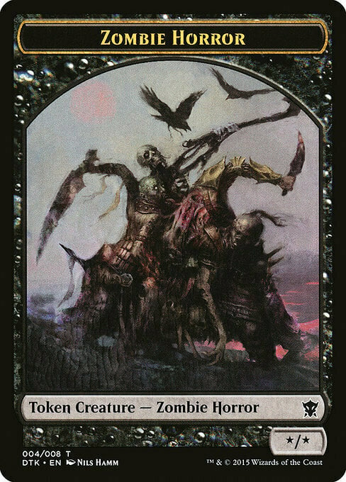 Zombie Horror Card Front