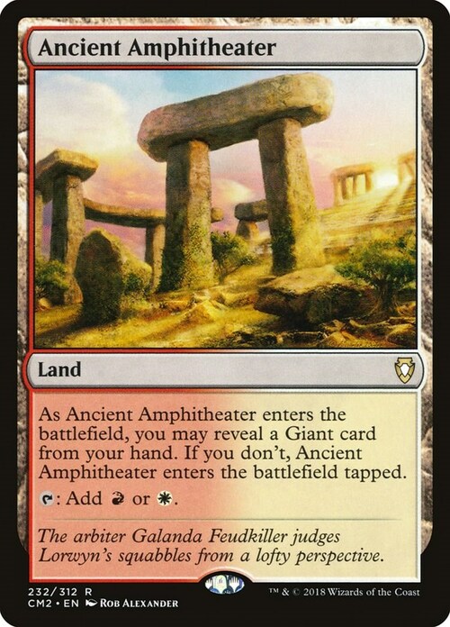 Ancient Amphitheater Card Front