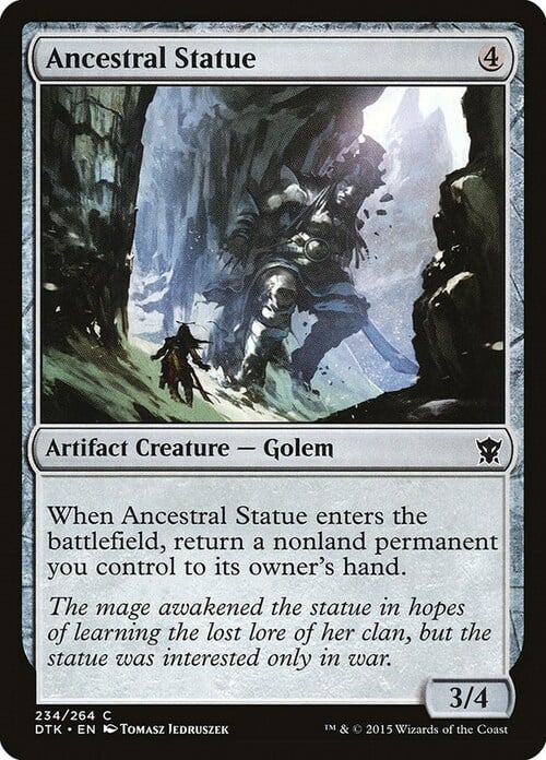 Ancestral Statue Card Front