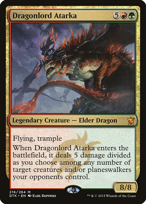 Dragonlord Atarka Card Front