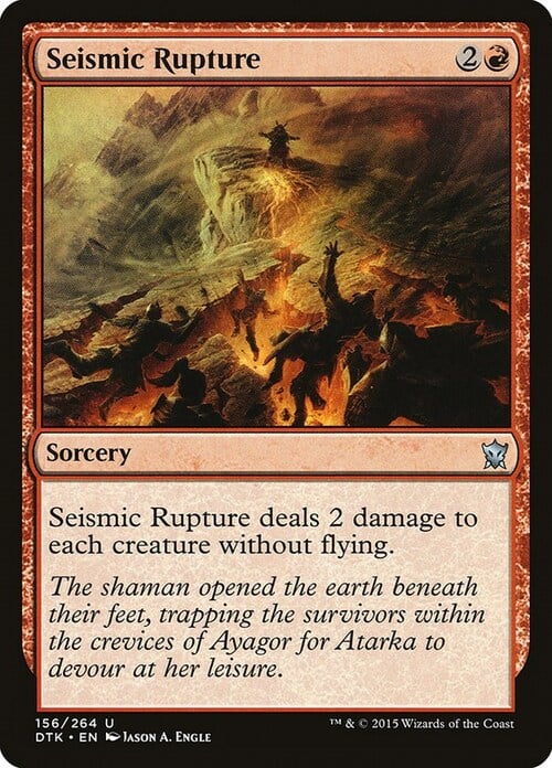 Seismic Rupture Card Front