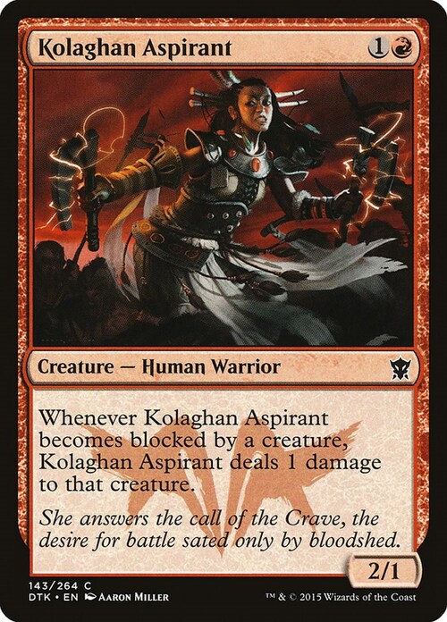 Kolaghan Aspirant Card Front