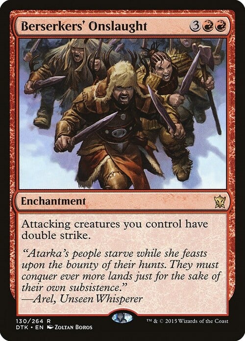 Berserkers' Onslaught Card Front