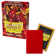 60 Small Dragon Shield Sleeves - Matte Crimson