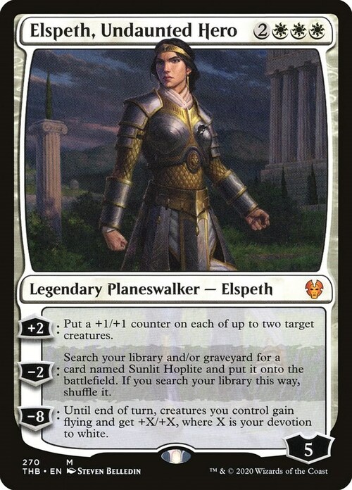 Elspeth, Undaunted Hero Card Front