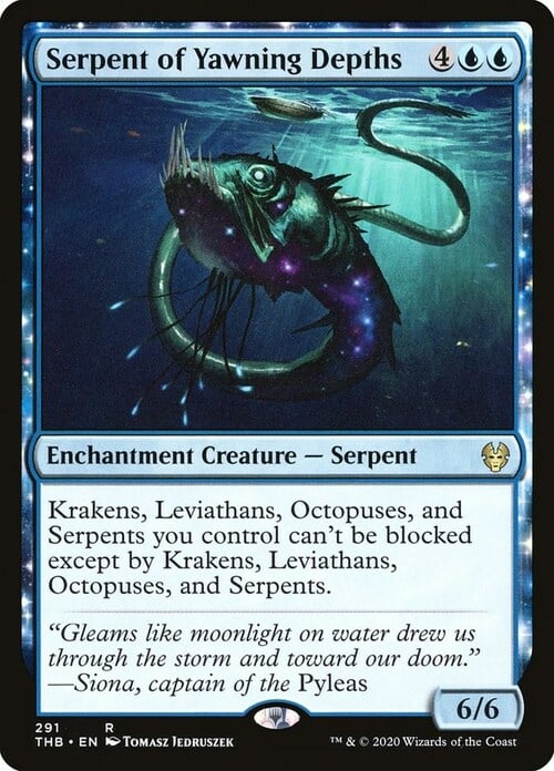 Serpent of Yawning Depths Card Front