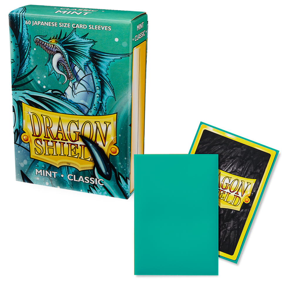 60 Small Dragon Shield Sleeves - Classic Mint