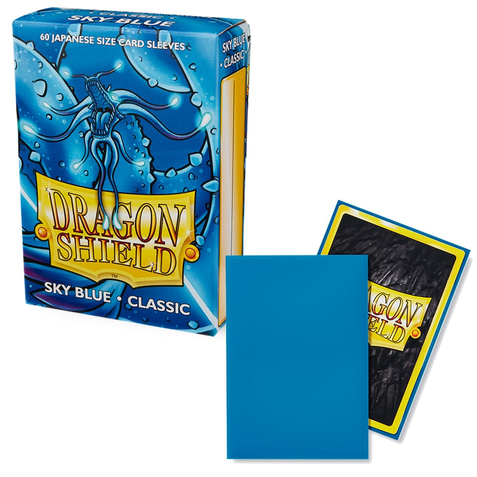 60 Small Dragon Shield Sleeves - Classic Sky Blue