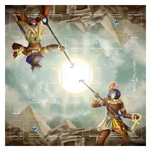 God Player Ra & Seth Grid Playmat