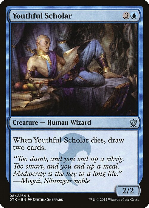 Youthful Scholar Card Front
