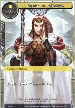 Priest of Minerva Card Front