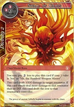 Spiral of Chaos Card Front