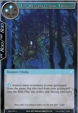 The Returnee from Twilight Card Front