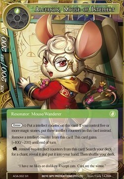Algernon, Mouse of Intellect Card Front