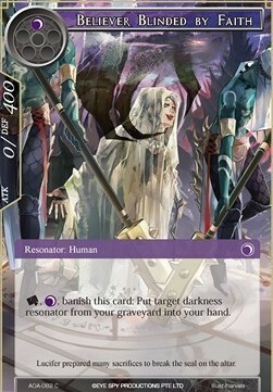 Believer Blinded by Faith Card Front