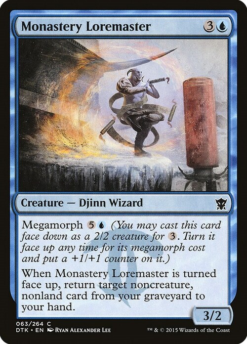 Monastery Loremaster Card Front