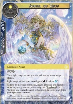 Angel of Zeus Card Front