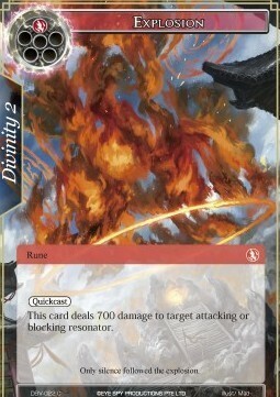 Explosion Card Front