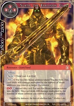 Surtr, the Explosion Giant Card Front