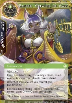 Bastet, Creator of Cats Card Front
