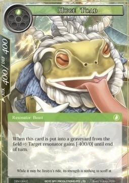 Huge Toad Card Front