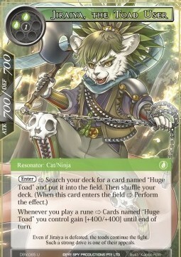 Jiraiya, the Toad User Card Front