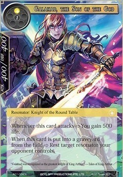 Galahad, the Son of the God Card Front