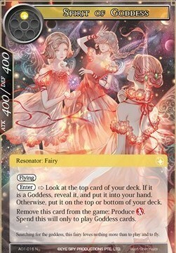Spirit of Goddess Card Front