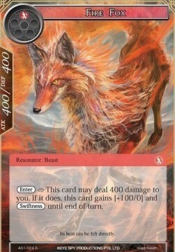 Fire Fox Card Front
