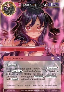 Opening the Red Eyes Card Front