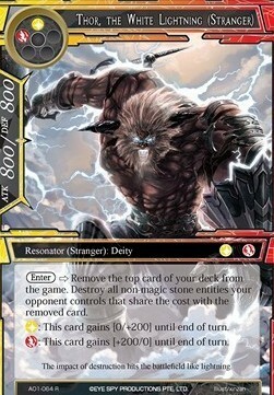 Thor, the White Lightning (Stranger) Card Front