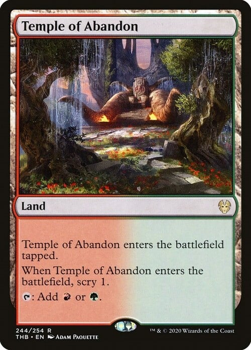 Temple of Abandon Card Front