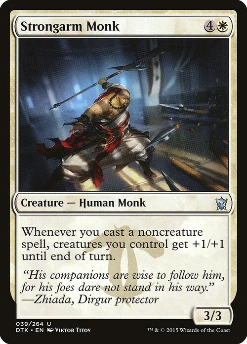 Strongarm Monk Card Front