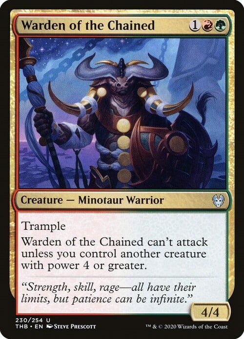Warden of the Chained Card Front