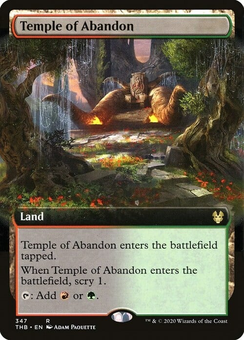 Templo del abandono Frente