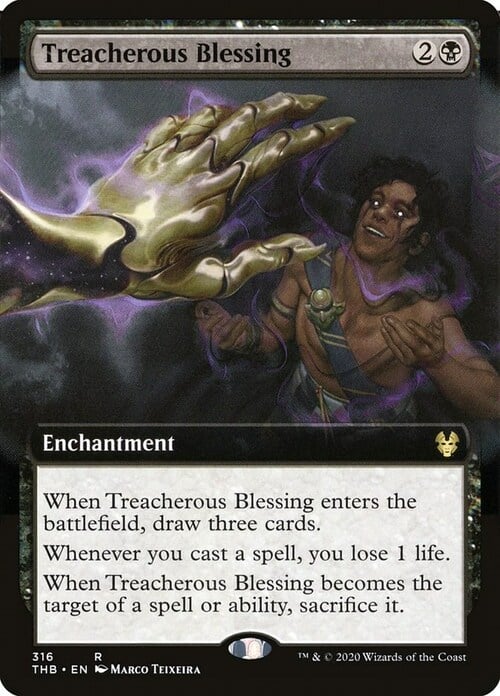 Treacherous Blessing Card Front